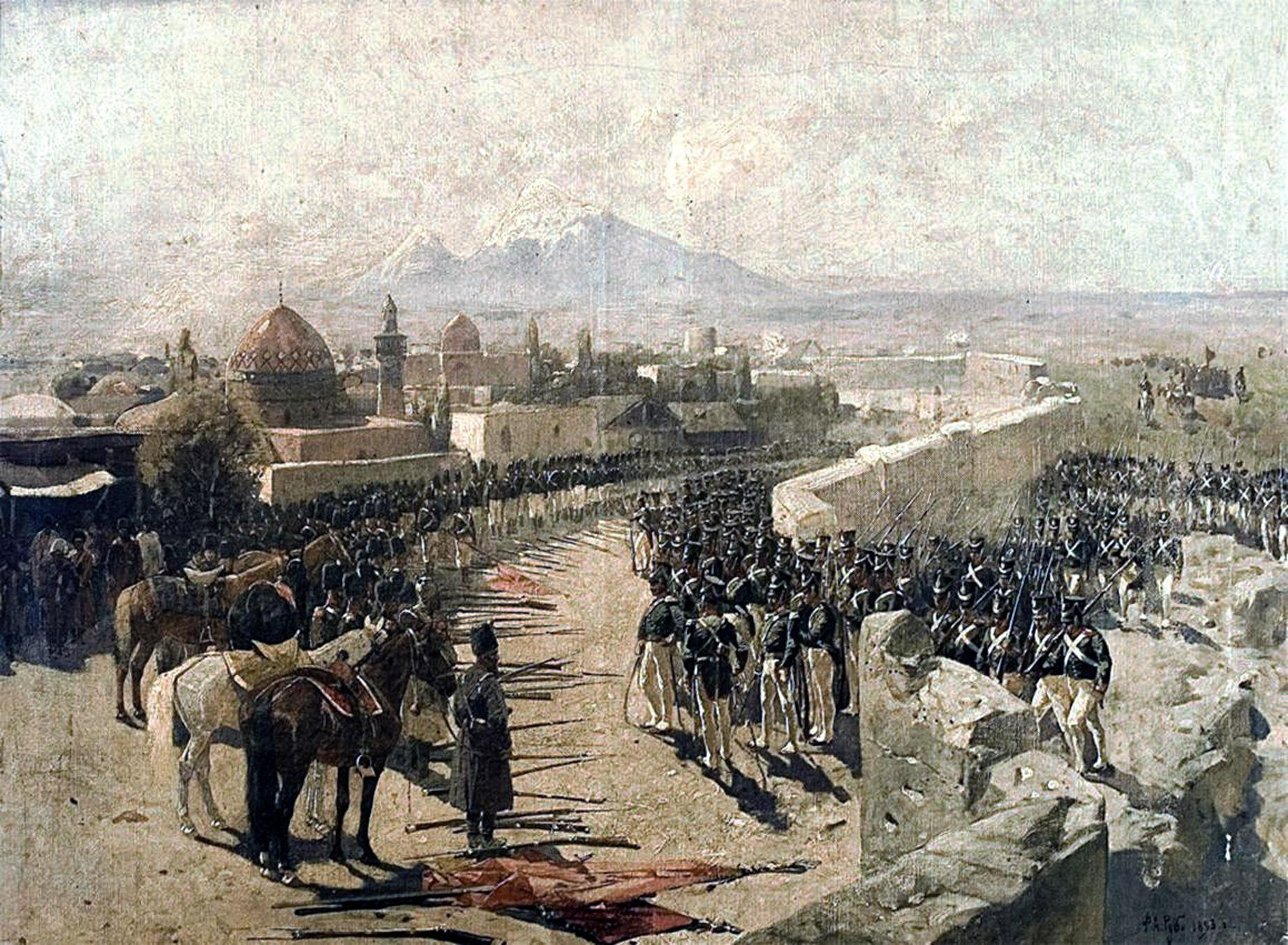 Взяття Ериванської фортеці Росією, 1827 рік (Франц Рубо)